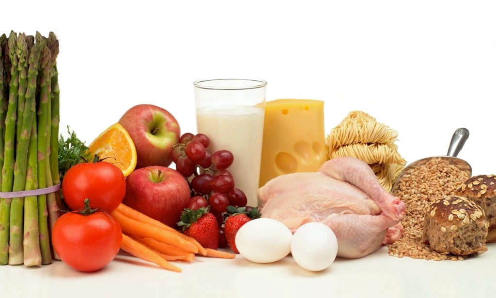 el plato para comer saludable