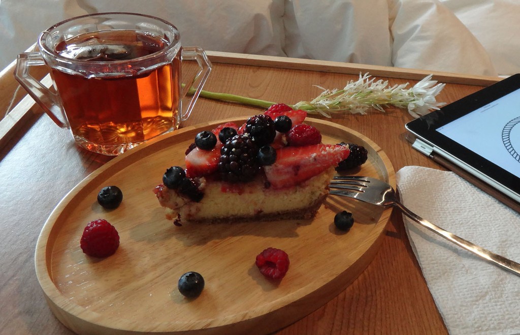 pancakes de frutos rojos