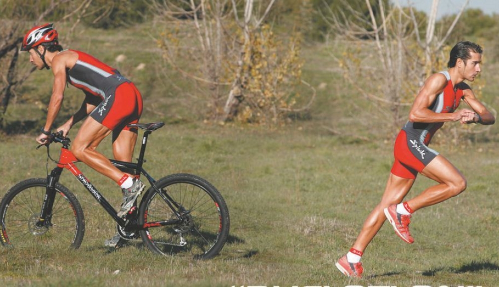 combinar la bicicleta con correr