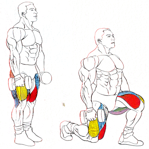zancadas ejercicios de fuerza para ciclistas
