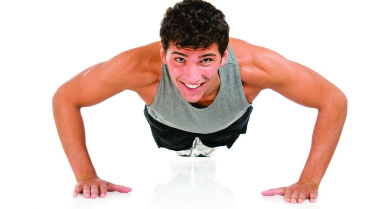 Flexiones de brazos en suelo