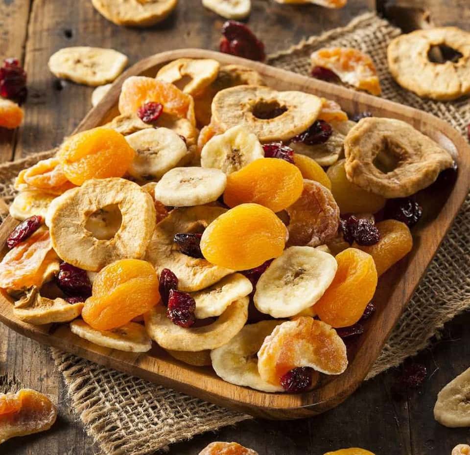 deliciosa fruta deshidratada