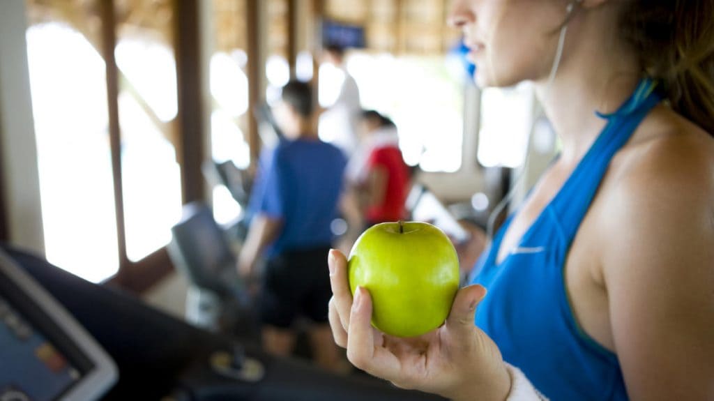 deporte y frutas deshidratadas