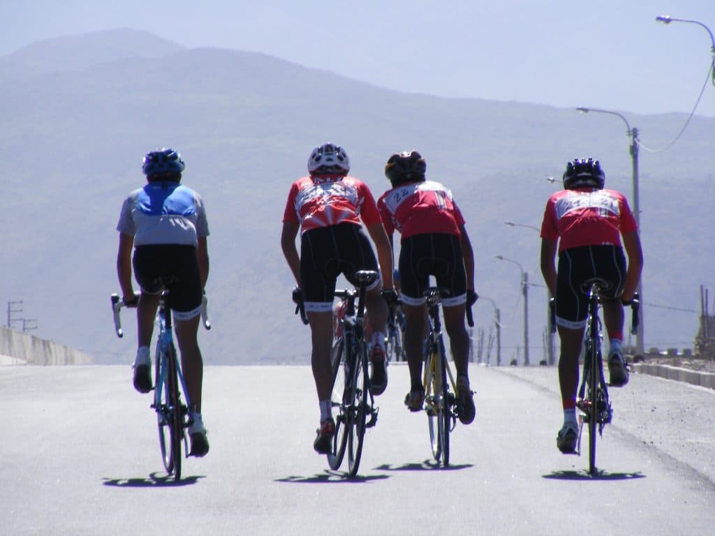calentamiento para ciclistas