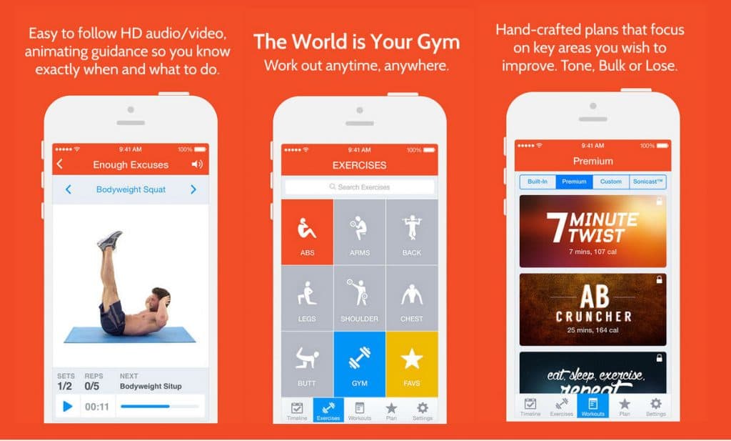 Aplicación instant abs trainer