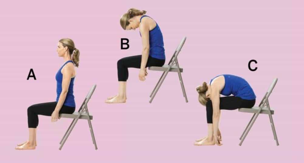 Chair yoga en la oficina - Roll down