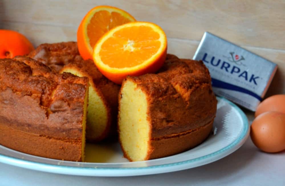 Menú navideño saludable bizcocho naranja