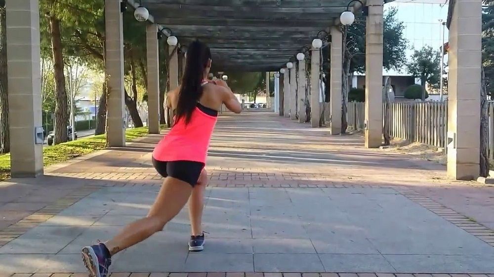 lunges cruzadas