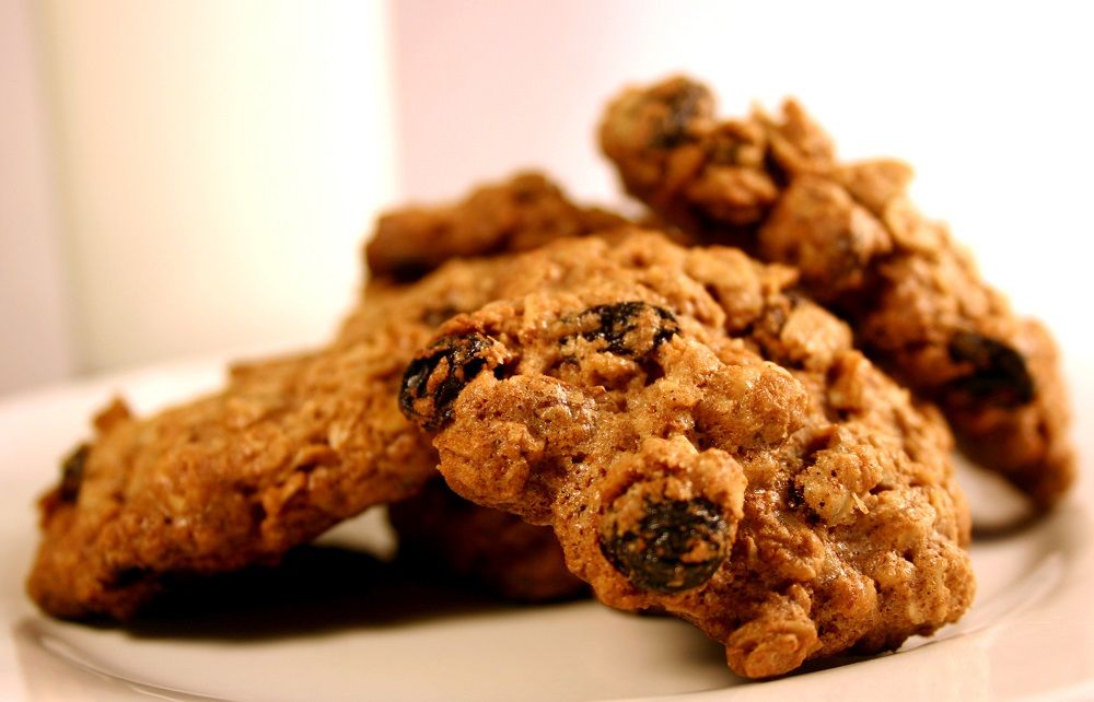 Galletas de avena con frutas