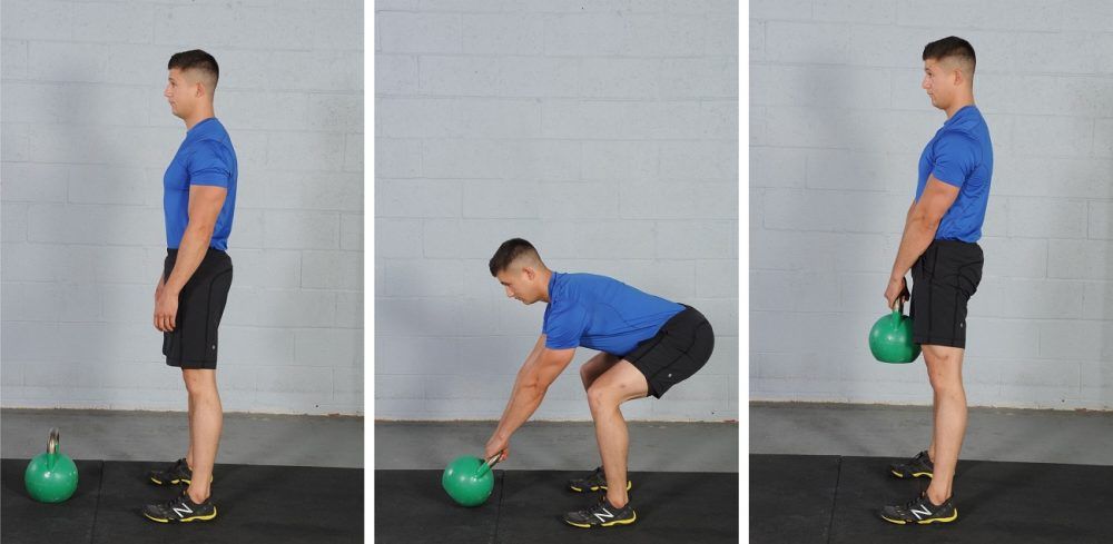 Peso muerto con kettlebell