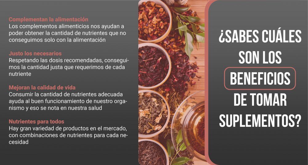 los beneficios de tomar suplementos