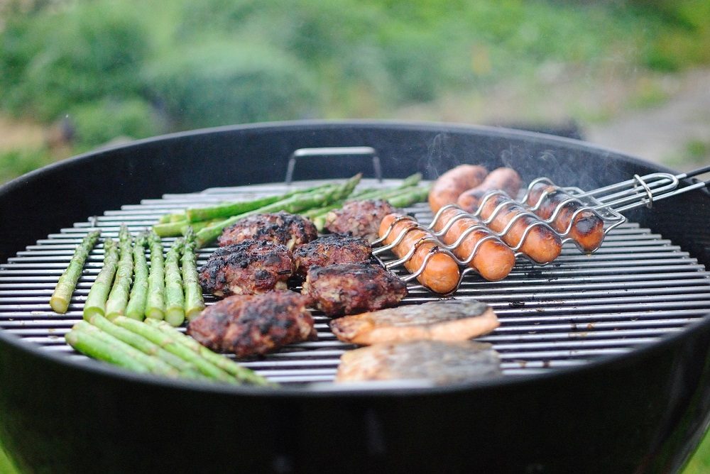 Hamburguesas para cocinar en una barbacoa saludable