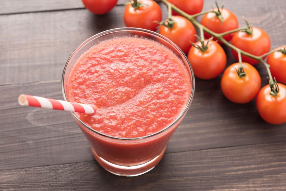 La receta de zumo de tomate es rápida y sencilla