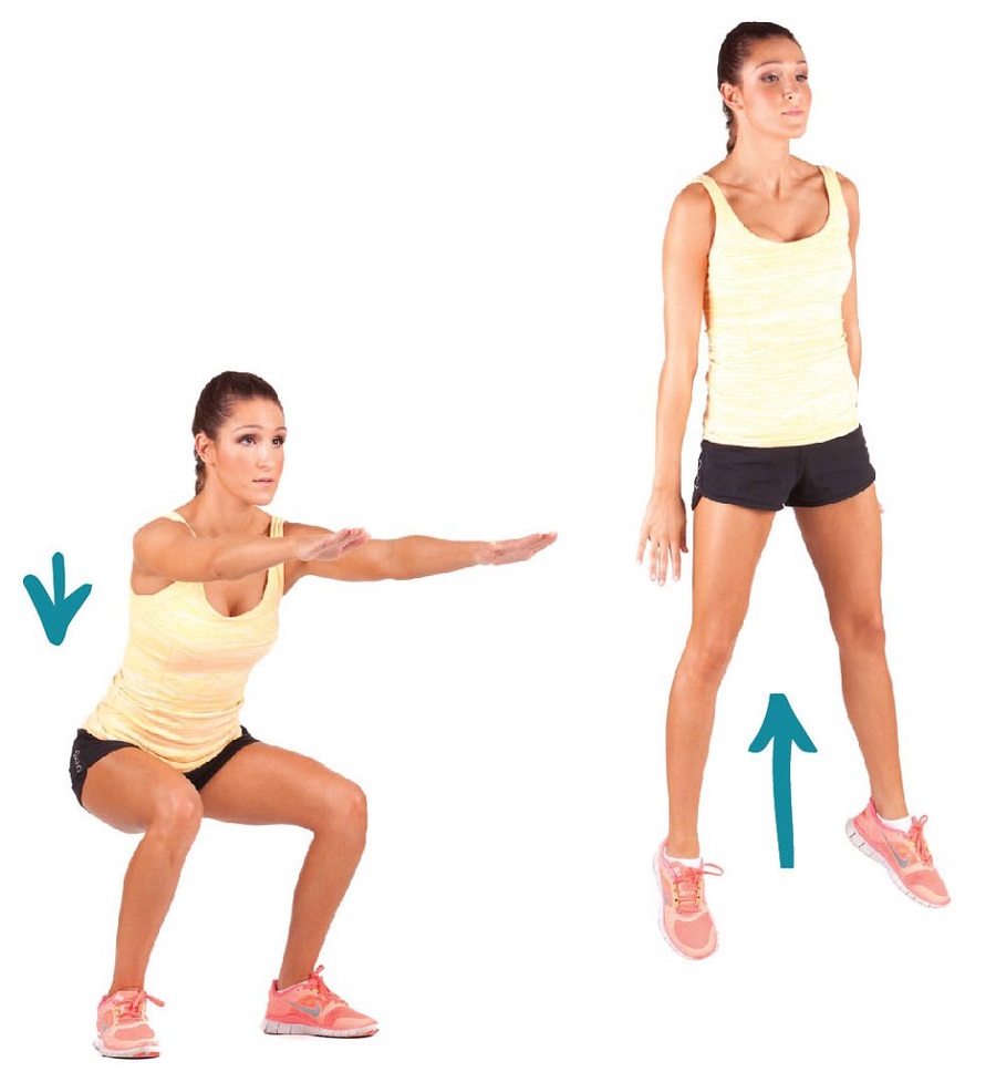 Sentadillas con saltos