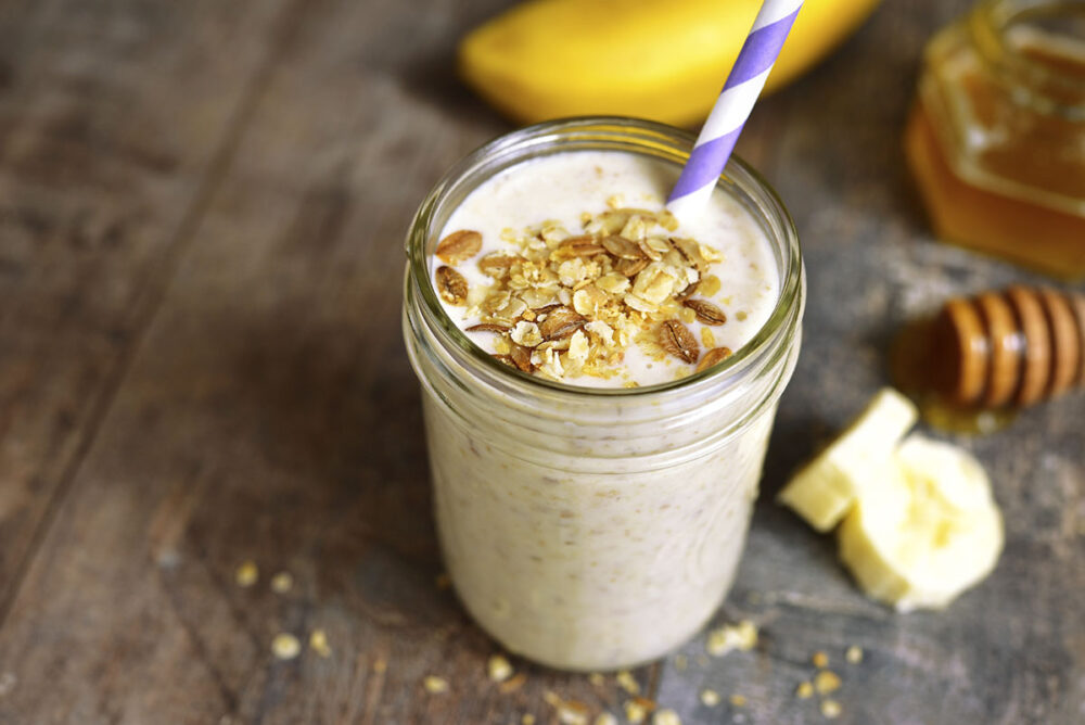 Batido de plátano - recetas para un almuerzo saludable