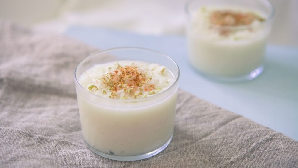 Preparar arroz con leche de coco vegano