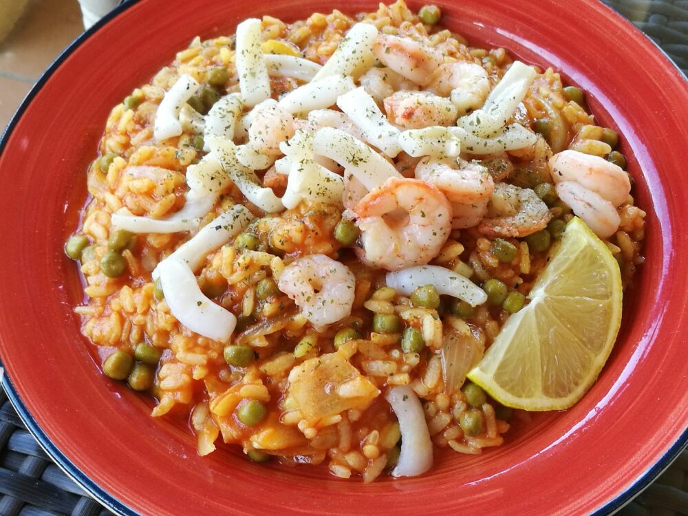 Arroz con calamares