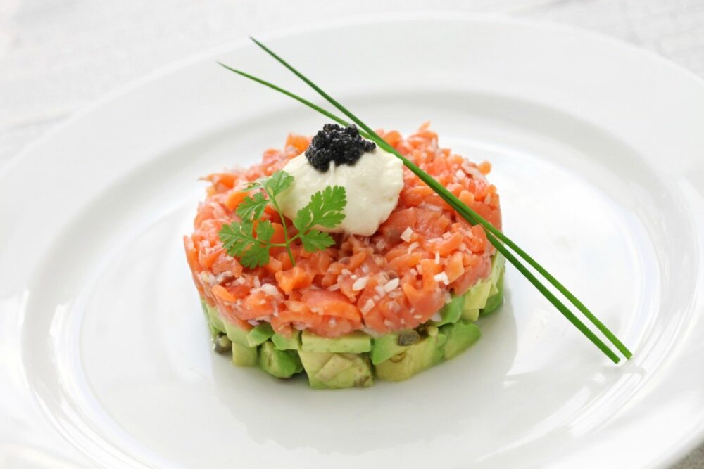 Tartar de salmón y aguacate