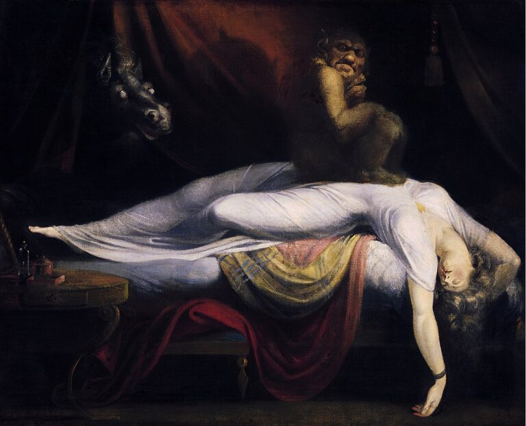 La parálisis del sueño se ha representado en el arte muchas veces