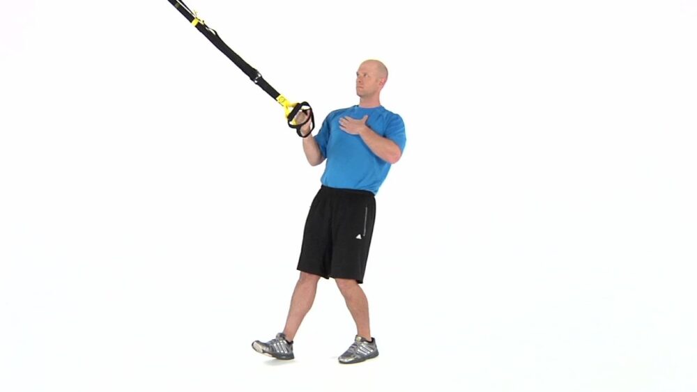 Remo TRX con un solo brazo