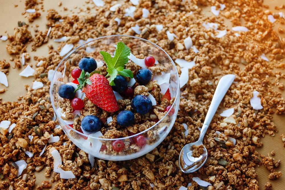 yogurt griego con salvado de avena